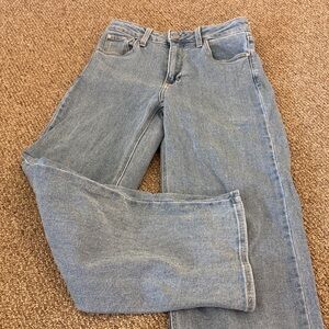 Just Black Light Denim Wide Leg Jeans